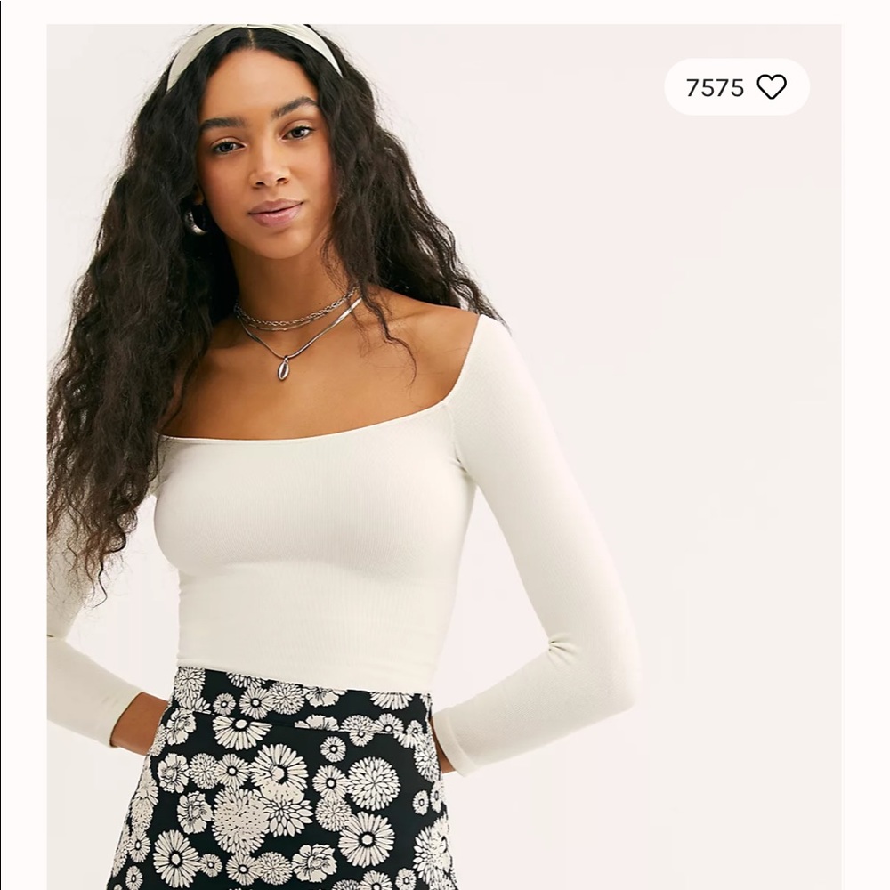 Free people square neck top